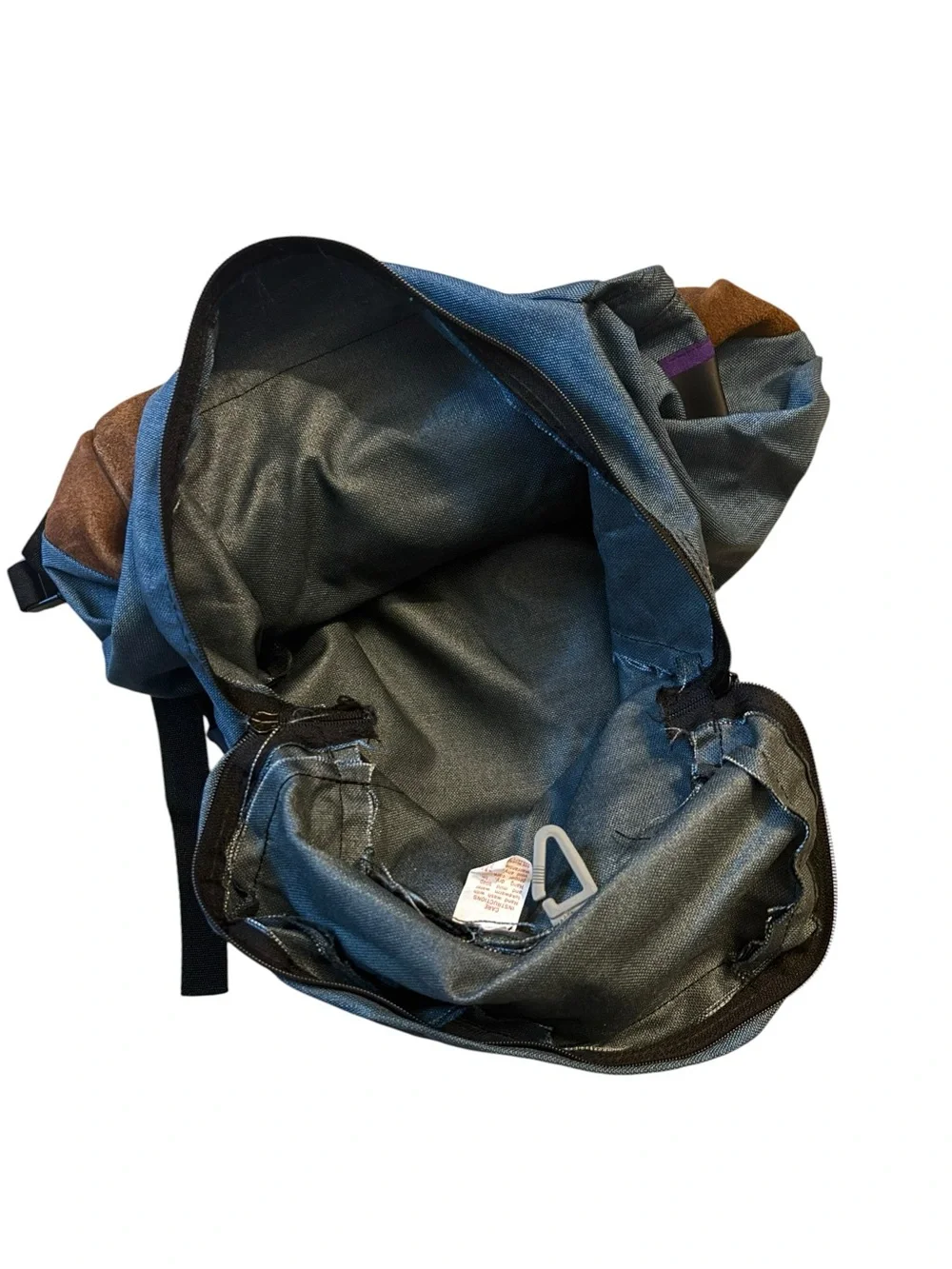 Vintage 90’s JanSport Blue Suede Bottom Heritage Backpack Retro School Bag